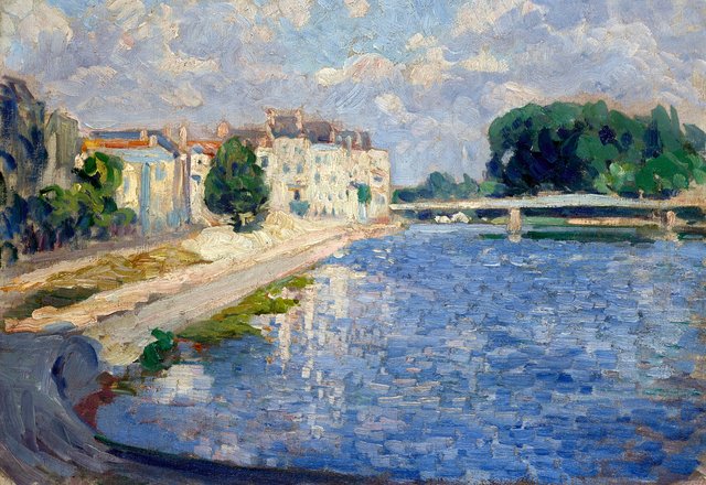 The Marne in Lagny by Henri Lebasque