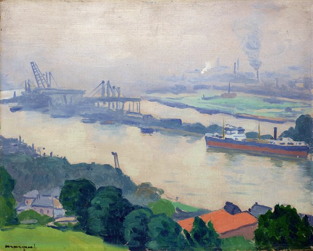 La Seine à Croisset (près de Rouen) by Albert Marquet