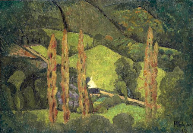 Paysage vert, Vallée de Châteauneuf by Paul Sérusier