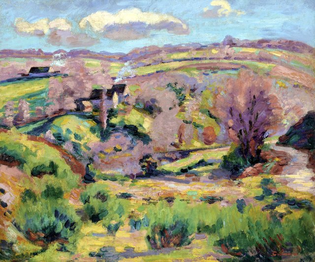 Landscape of the Creuse, in spring by Armand Guillaumin