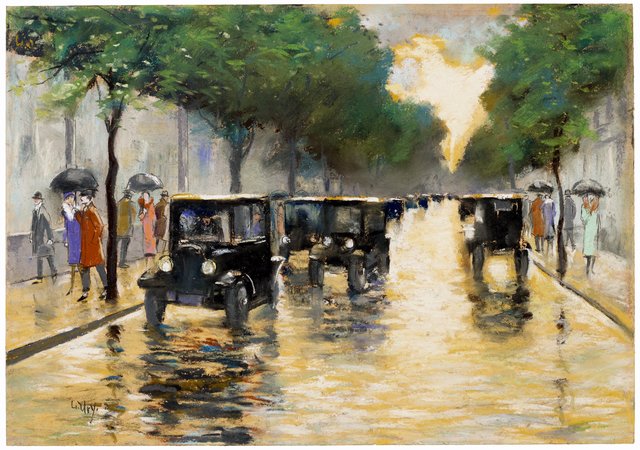 Tiergartenstrasse, Berlin by Lesser Ury