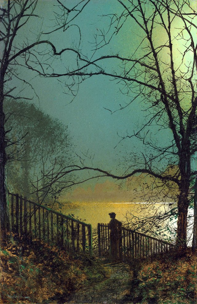 Roundhay Park Lake by John Atkinson Grimshaw