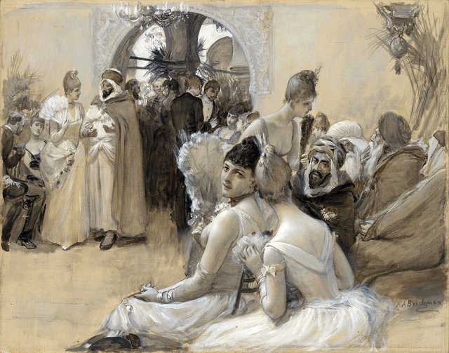 The Governor’s Ball, Algiers by Frederick Arthur Bridgman