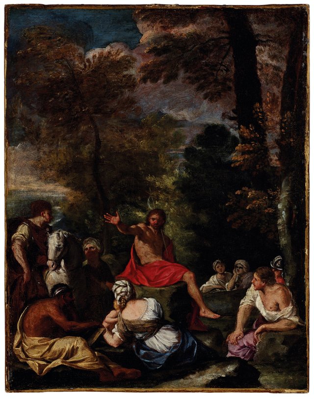 Saint John the Baptist preaching by Pier Francesco Mola