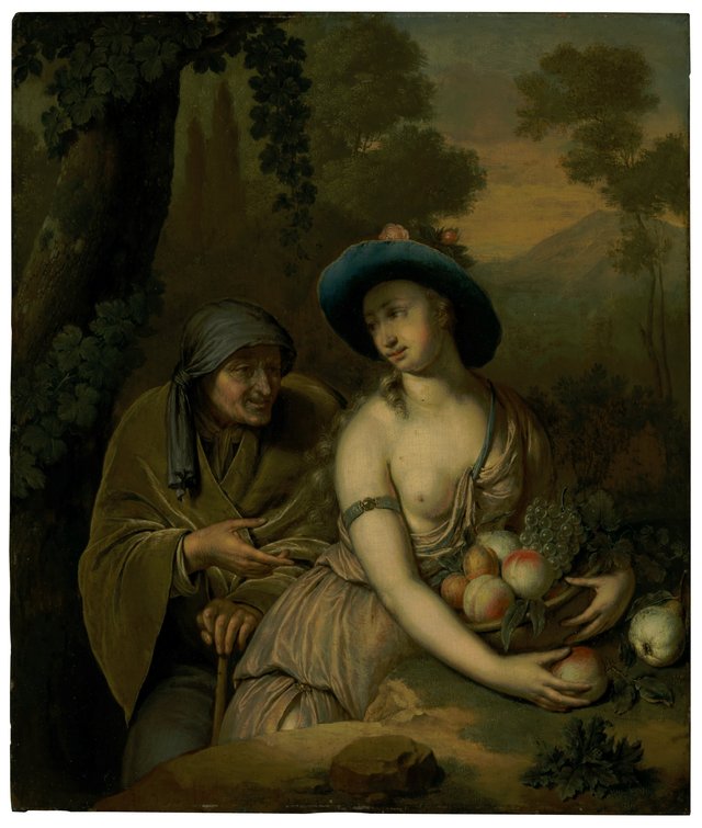 Vertumnus and Pomona by Willem van Mieris