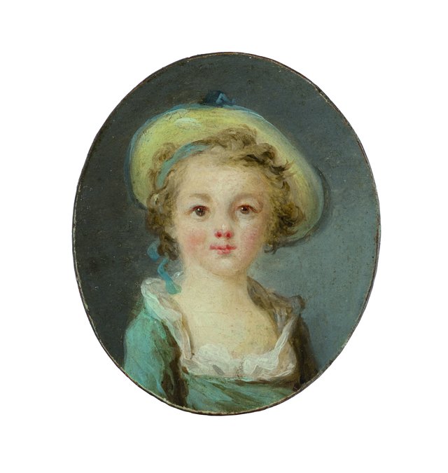 Portrait of a child, bust-length by Jean-Honoré Fragonard