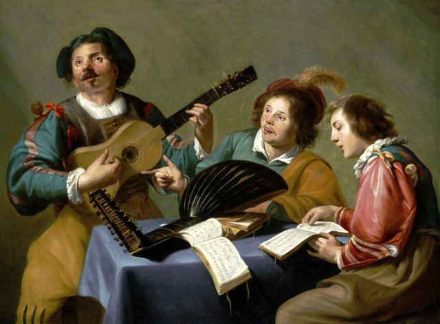 A musical concert by Theodoor Rombouts