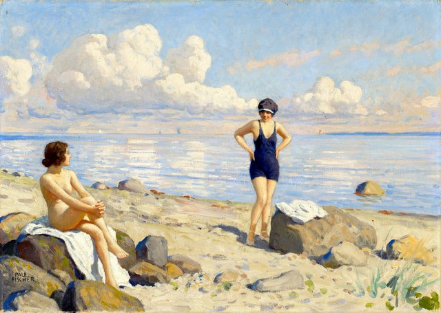 On the beach by Paul Fischer