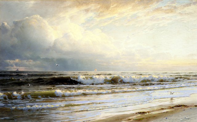 Rockaway Beach by William Trost Richards