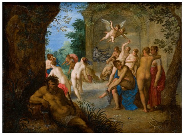 Diana and Actaeon with Nymphs by Hans Rottenhammer