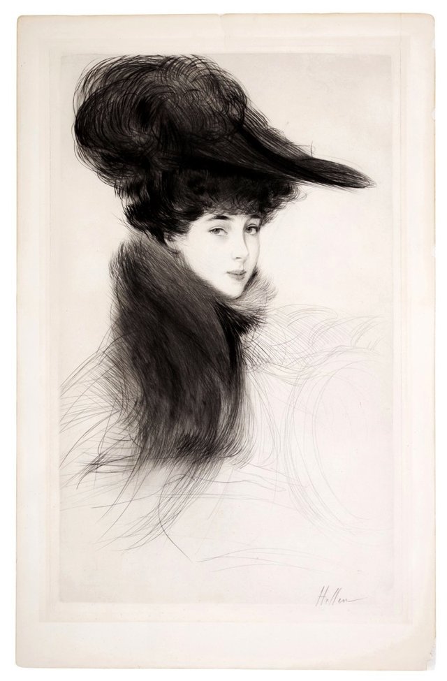 Portrait Of Consuelo Vanderbilt by Paul César Helleu