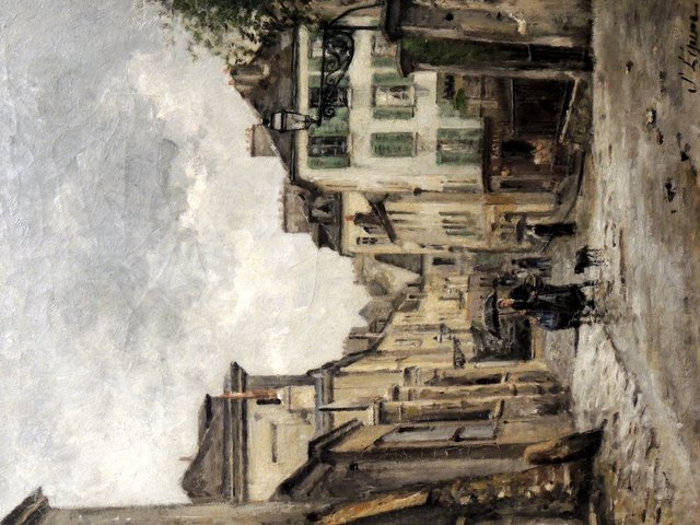 Montmartre. La rue Norvins by Stanislas Lépine