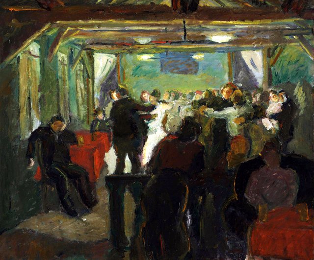 Dance hall by Max Beckmann