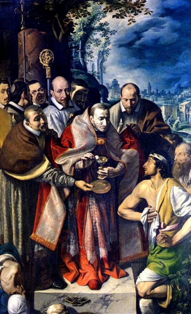 Charles Borromeo Giving Communion To The Plague Victims by Tanzio da Varallo