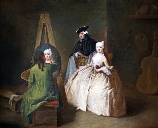 The painter's studio by Pietro Longhi