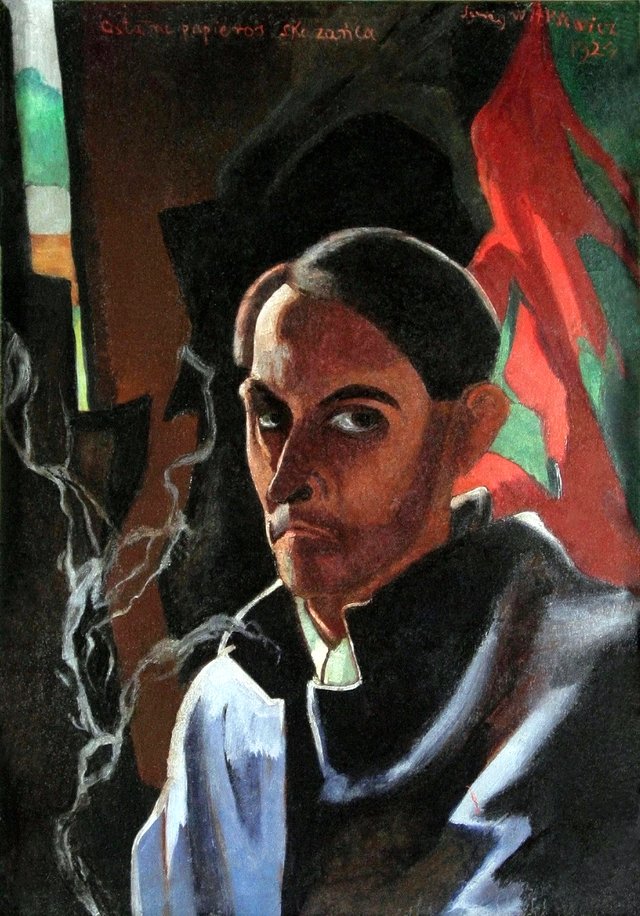 Self-Portrait, "Convict's Last Cigarette" by Stanisław Ignacy Witkiewicz