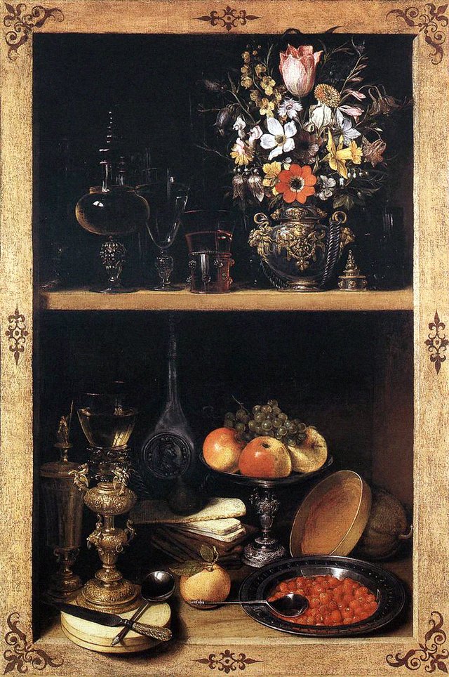 Niche with Fruit and Flowers by Georg Flegel
