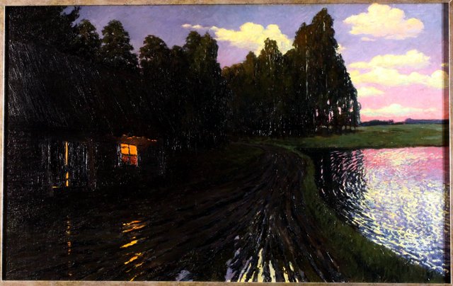 Landscape by night by Stanisław Ignacy Witkiewicz