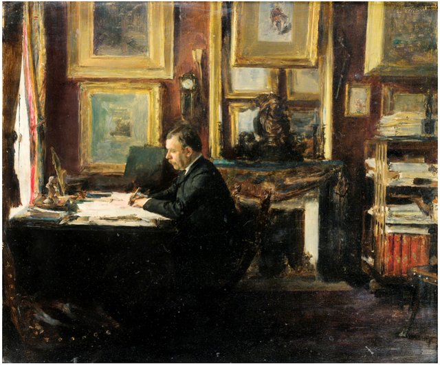 Le comédien Constant Coquelin dans son étude by Émile Friant