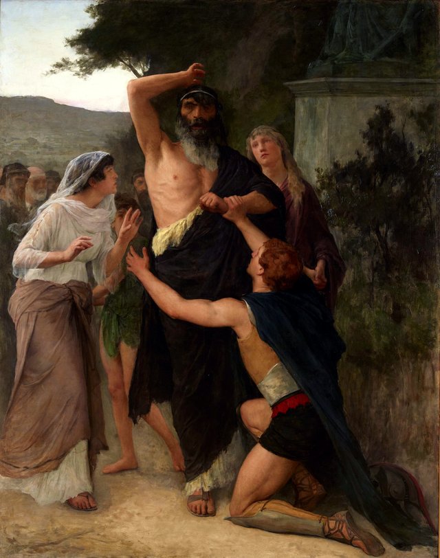 Œdipe maudit son fils Polynice by Émile Friant
