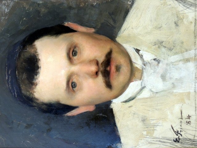 Portrait of Georges Jeanniot by Émile Friant