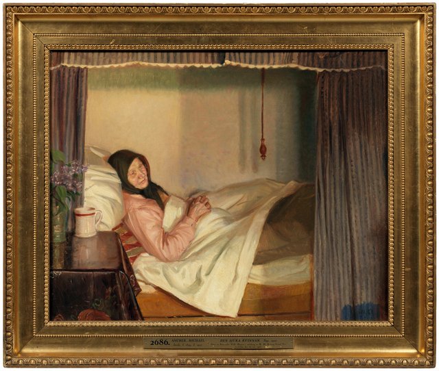 The Sick Woman by Michael Ancher