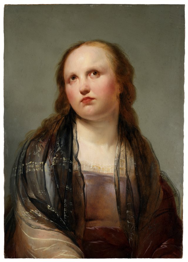 Porträtt av en ung kvinna by Pieter de Grebber