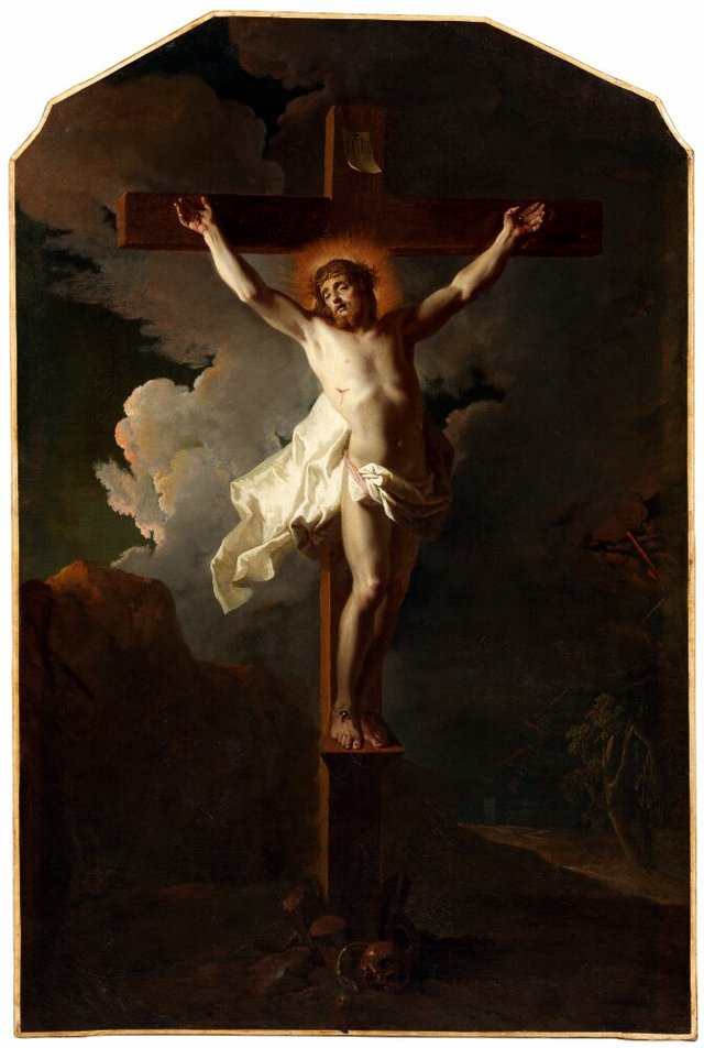 Christ on the cross by Jean Ranc