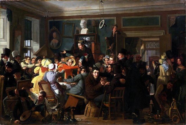 Auction Scene by Wilhelm Marstrand