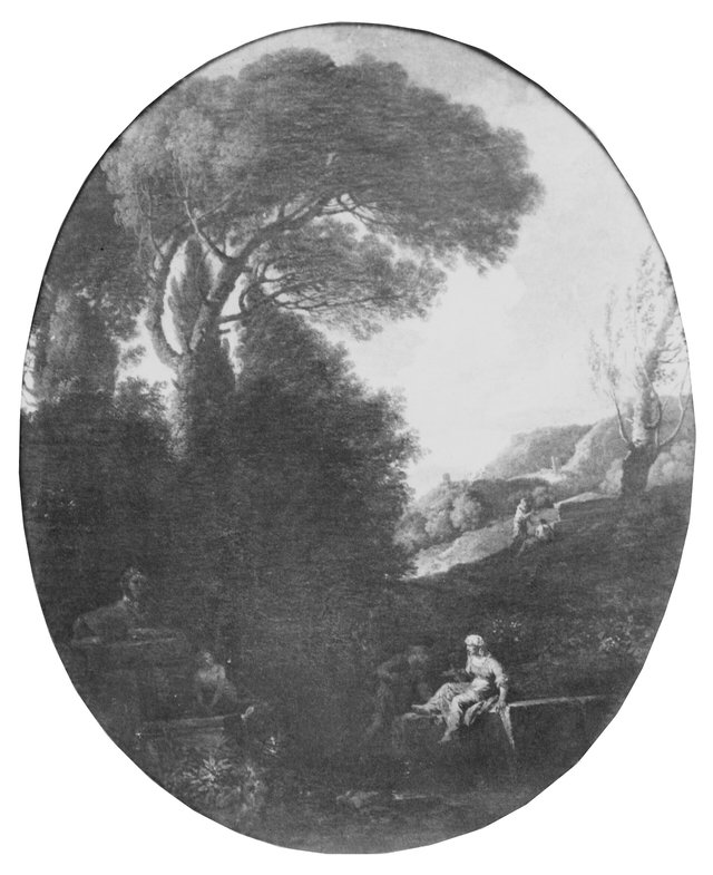 Landscape with Pines by Jan Frans van Bloemen