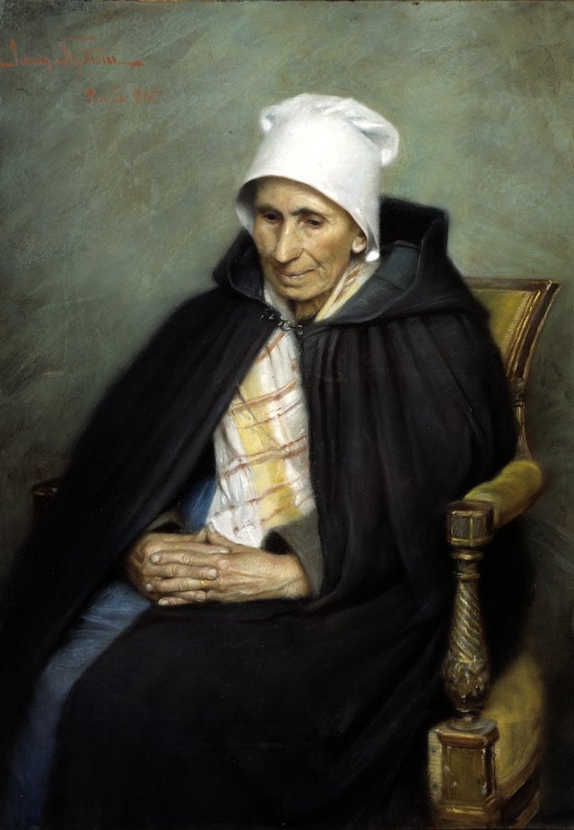 Old French Countrywoman by Jenny Nyström