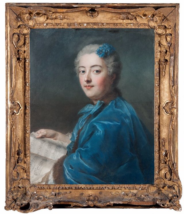 Marie-Sophie de Courcillon, Duchesse de Pecquigny, Princesse de Rohan by Maurice Quentin de La Tour