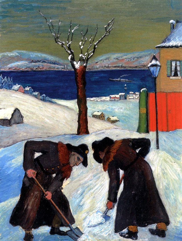 Schnee über Nacht by Marianne von Werefkin