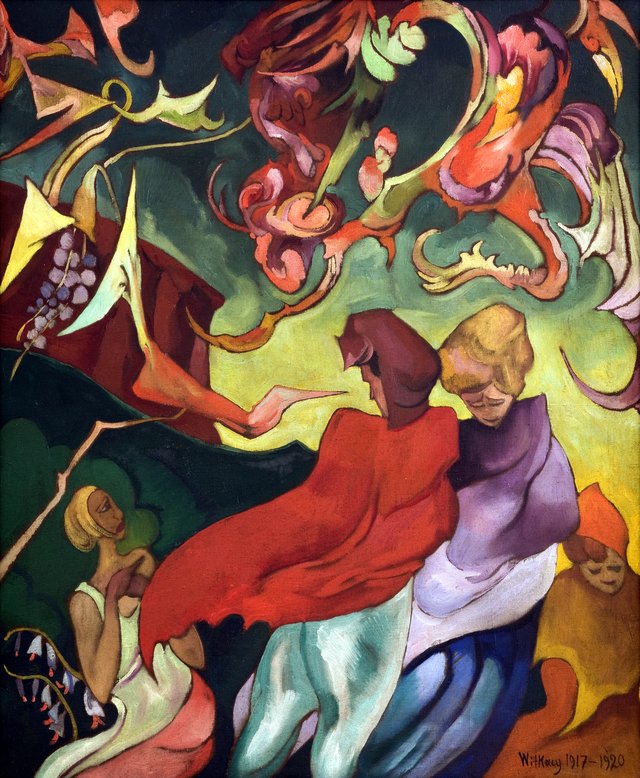 Composition with female figures by Stanisław Ignacy Witkiewicz