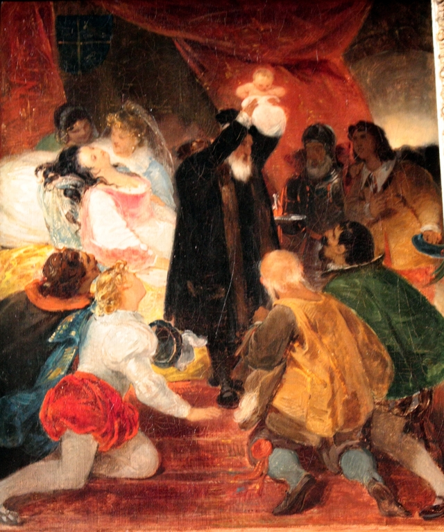 The Birth of Henry IV by Eugène Devéria