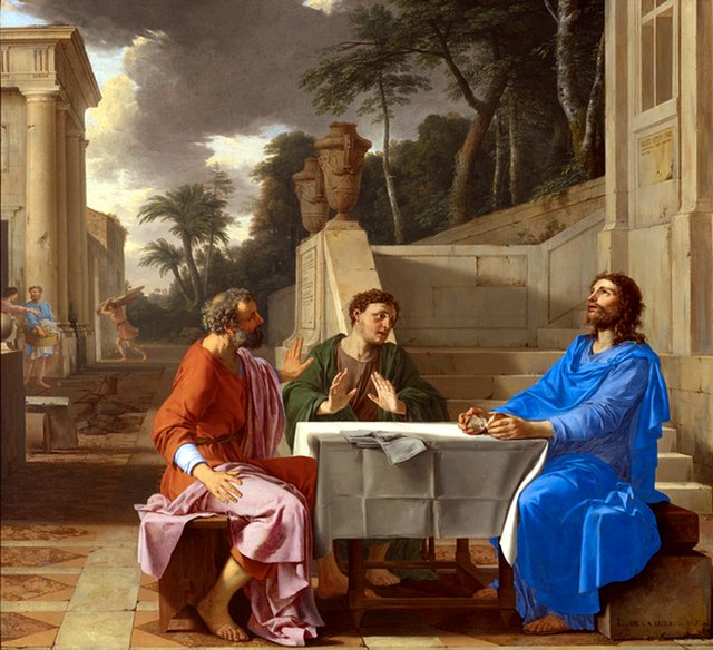 The Appearance of Christ to the Pilgrims of Emmaus by Laurent de La Hyre