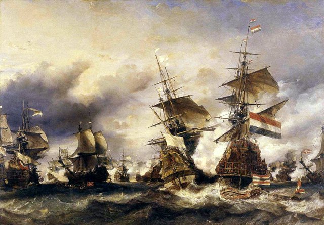 Battle of Texel by Eugène Isabey