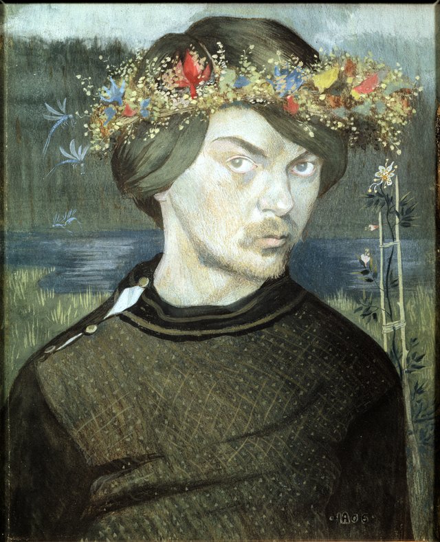 Selfportrait by Ivar Arosenius