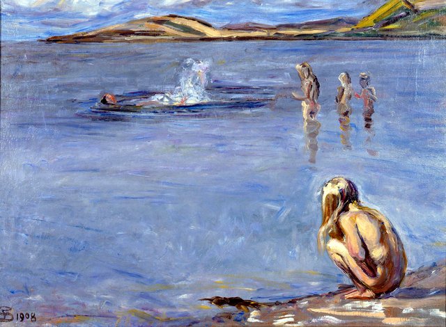 Fritz Syberg, Badende børn by Fritz Syberg