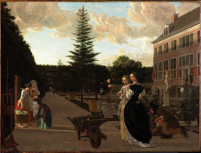 Scene in a Formal Garden by Ludolf de Jongh