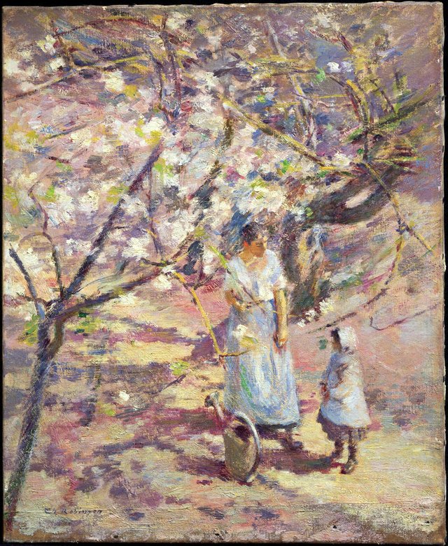 In the Orchard by Theodore Robinson