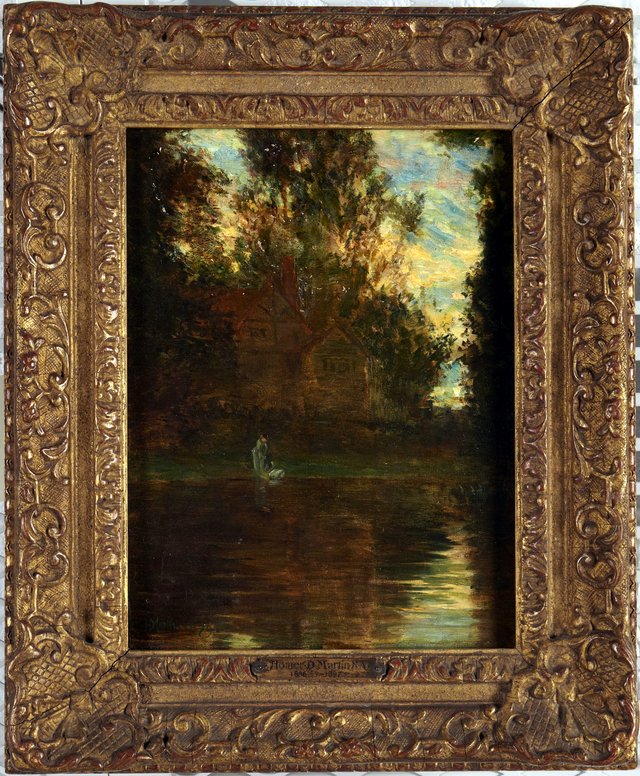River Landscape by Homer Dodge Martin