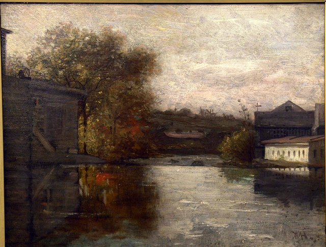 Upper Falls, Newton by William Morris Hunt