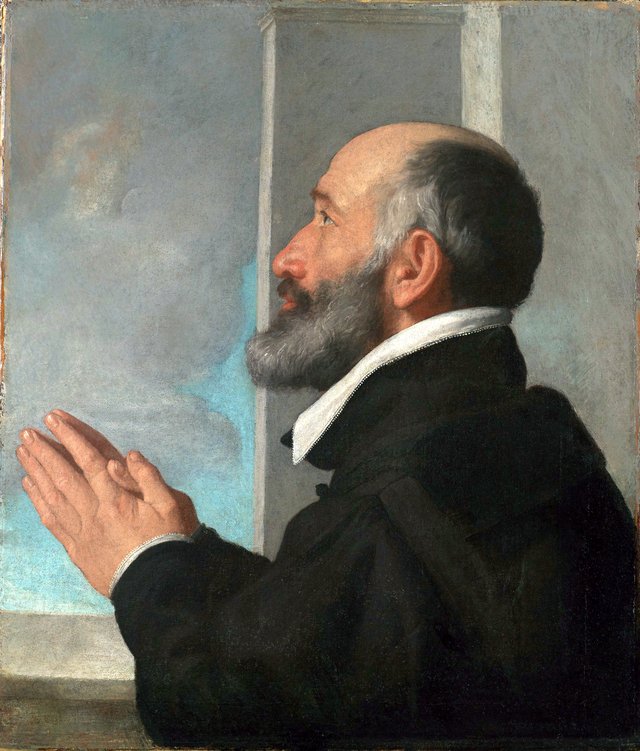 Portrait of a Donor by Giovanni Battista Moroni