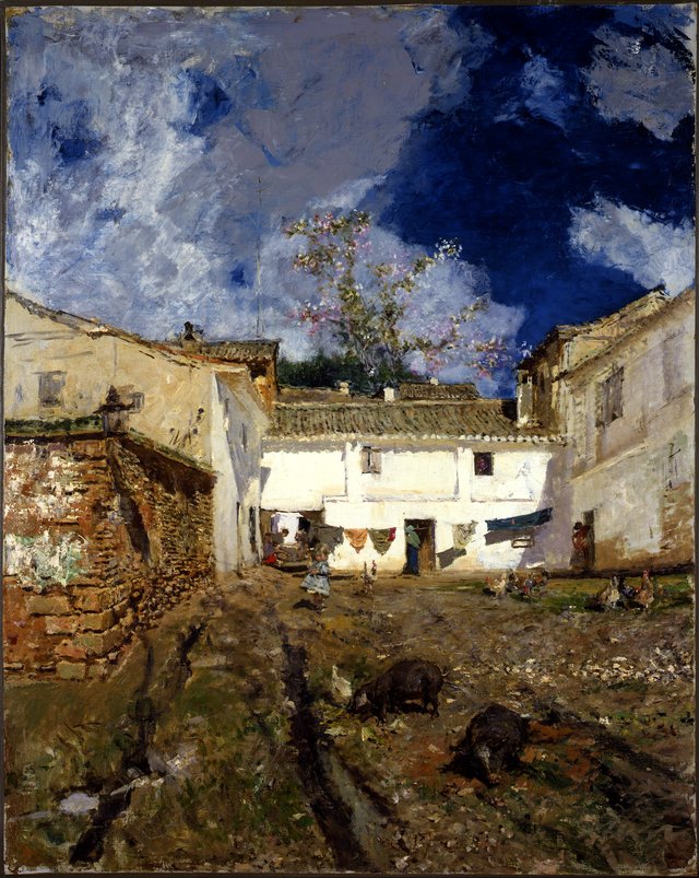A Patio in Granada by Mariano Fortuny Marsal