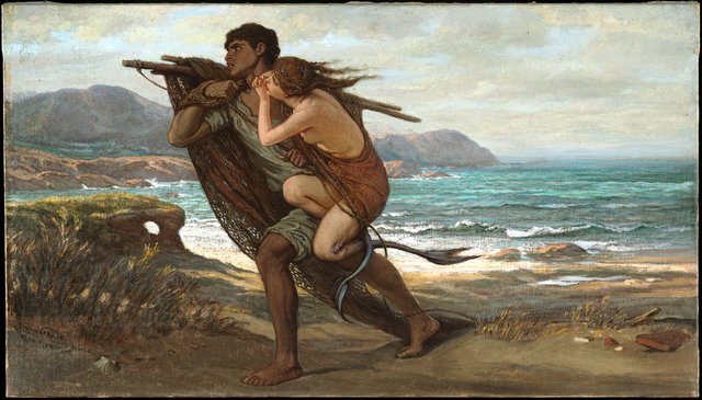Fisherman and Mermaid by Elihu Vedder