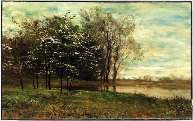 Blossoming Trees by Homer Dodge Martin