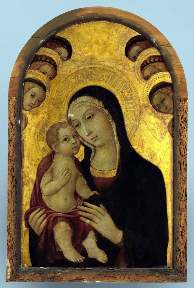Virgin and Child Surrounded by Angels by Sano di Pietro