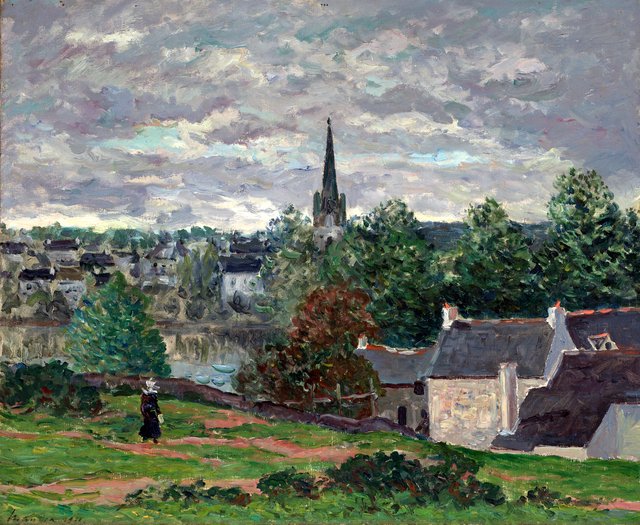 The Village of Rosporden (Finistere) by Maxime Maufra