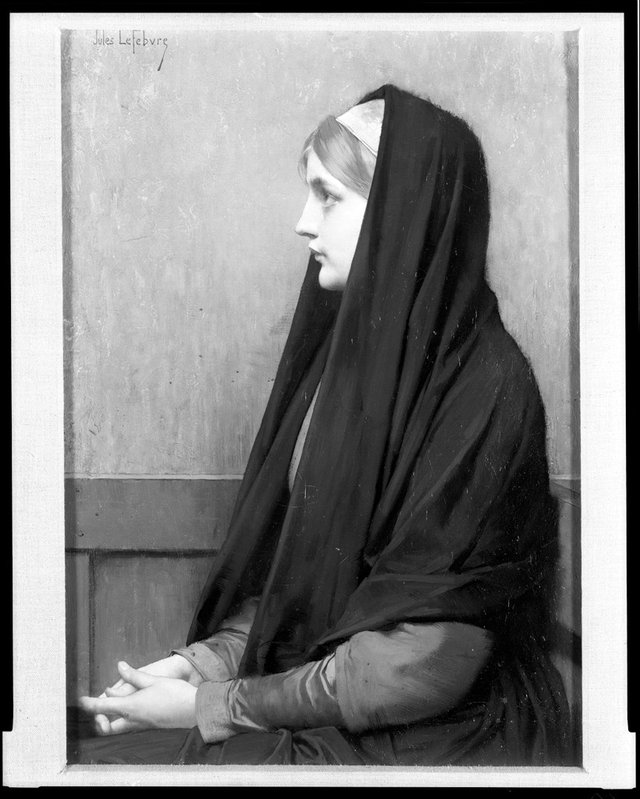 Seated Woman by Jules Lefebvre